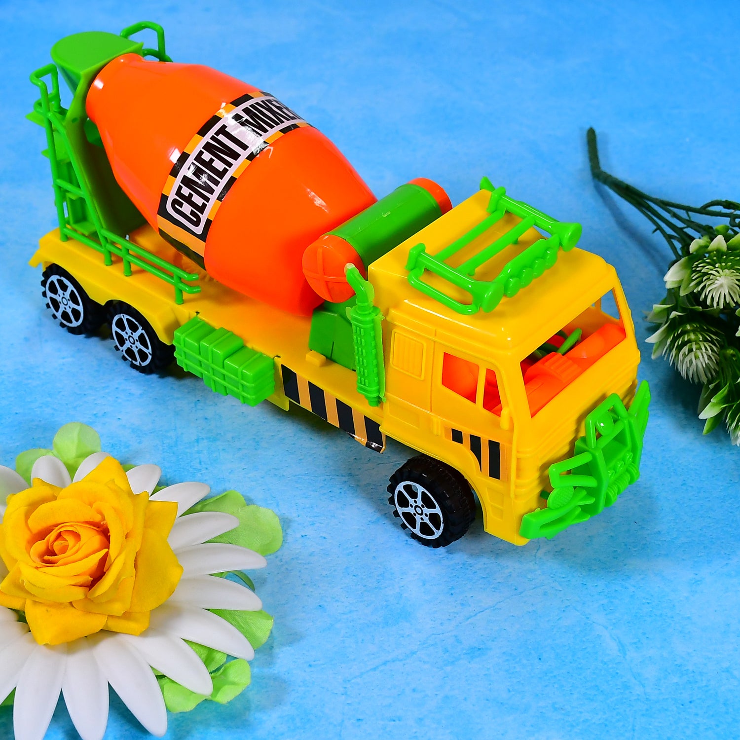 4441 Cement Mixer Truck Pushback Toy For Kids 4441 Cement Mixer Truck Pushback Toy For Kids